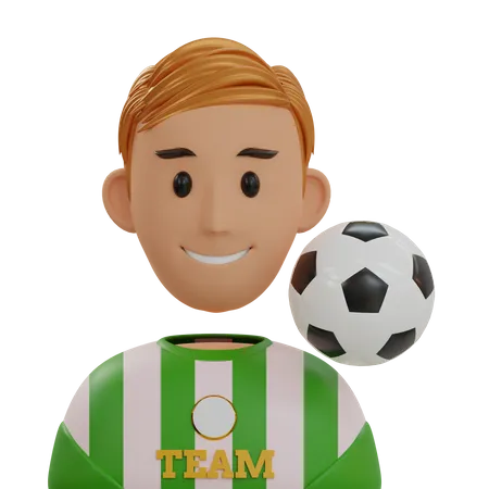 Fußballspieler  3D Icon