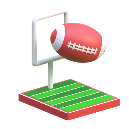 Fußballspielstadion  3D Icon