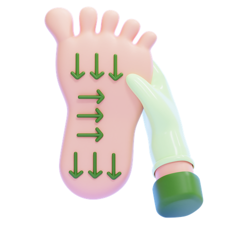 Fußmassage  3D Icon