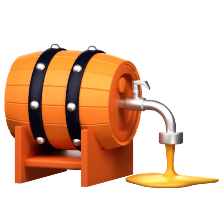 Fût de bière  3D Icon