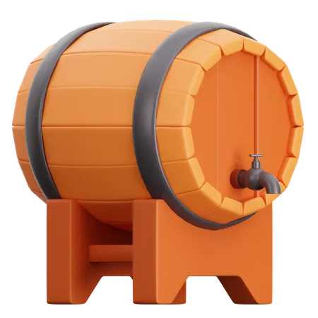 Fût de bière  3D Icon