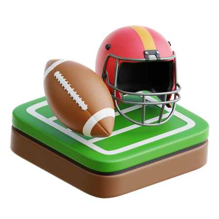 Fútbol americano  3D Icon