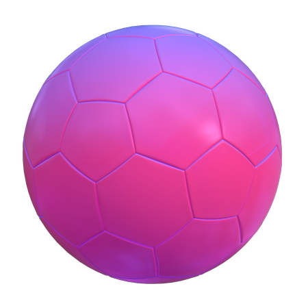 Forma abstracta de fútbol  3D Icon