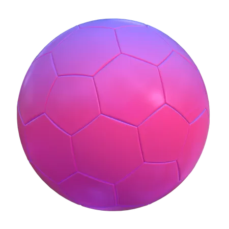 Forma abstracta de fútbol  3D Icon