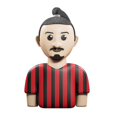 Jugador de fútbol  3D Icon