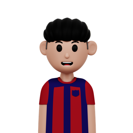 Jugador de fútbol masculino  3D Icon