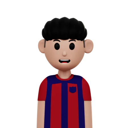 Jugador de fútbol masculino  3D Icon