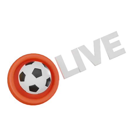 Futebol ao vivo  3D Icon