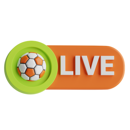 Futebol ao vivo  3D Icon