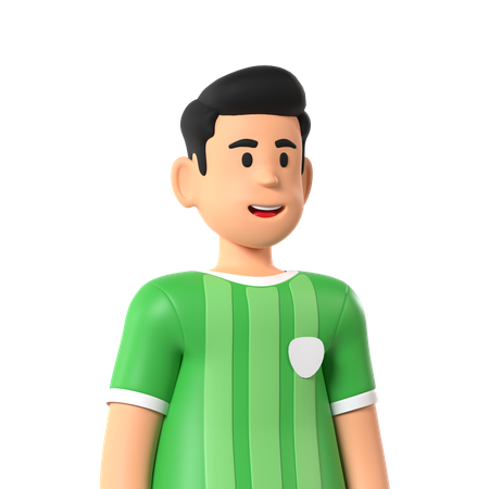 Jogador de futebol  3D Icon