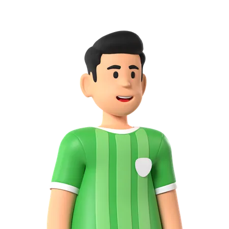 Jogador de futebol  3D Icon