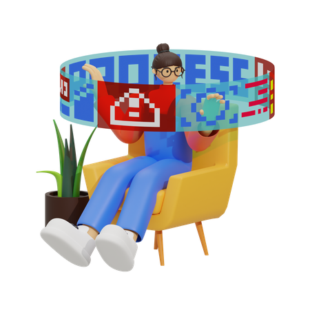 Future of Work  3D Icon