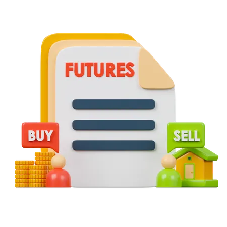 Futures Investment Contract 3 D Icon 3D Icon