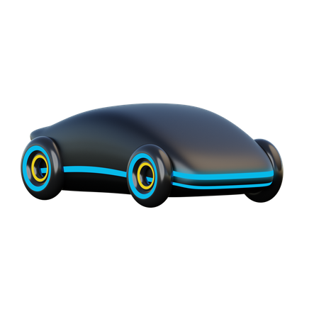 Futuristic Car  3D Illustration