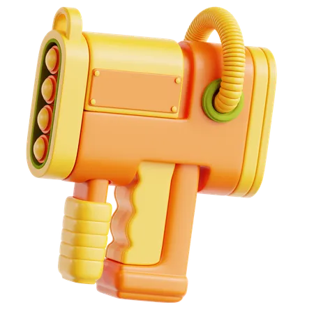 Futuristic Gun Toy Gaming  3D Icon