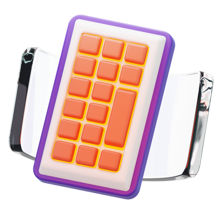 Futuristic Keyboard  3D Icon
