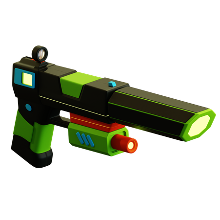 未来的なプラズマガン  3D Icon