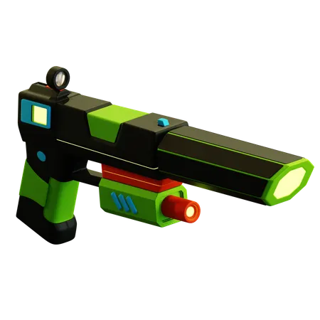 未来的なプラズマガン  3D Icon
