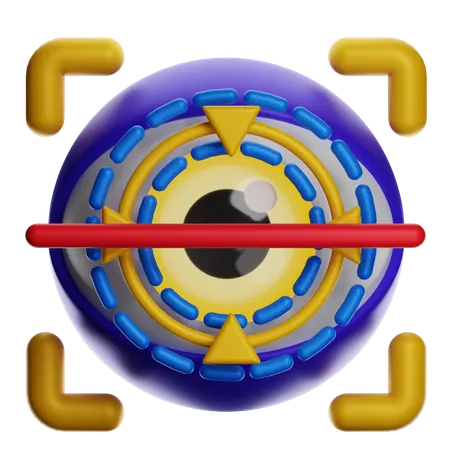 未来的な射撃標的  3D Icon
