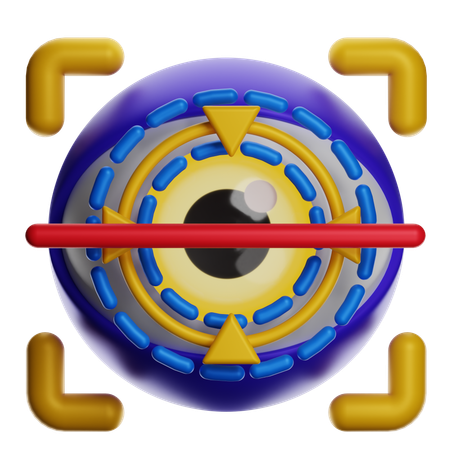 Futuristic Shooting Target  3D Icon