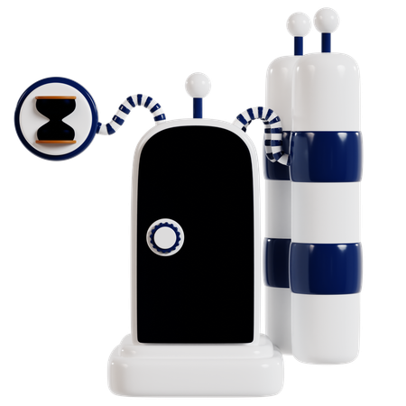 Futuristisches Zeitreisegerät  3D Icon