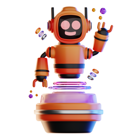 Futuro robô  3D Icon