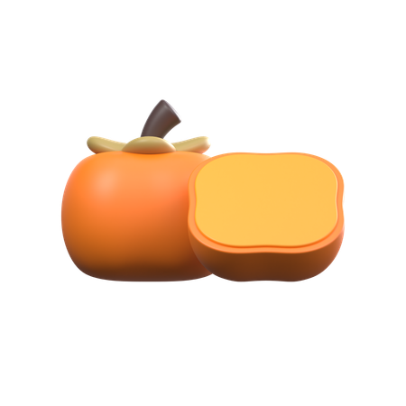 Fuyu Persimmon Slices  3D Icon