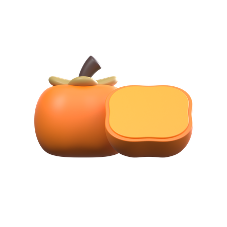 Fuyu Persimmon Slices  3D Icon