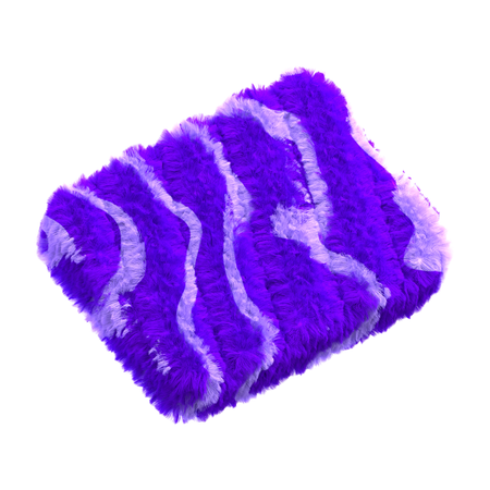 Fuzzy Blanket Shape  3D Icon