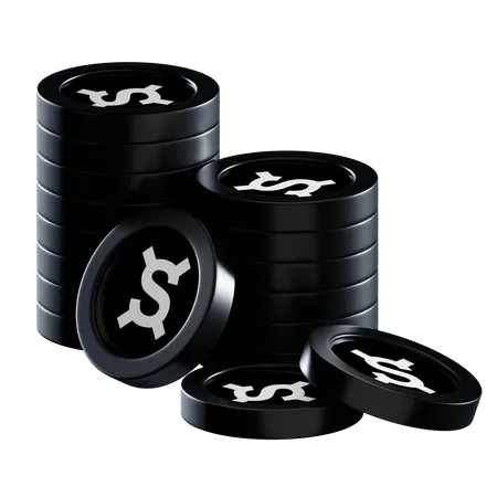 Fxs Coin Stacks  3D Icon