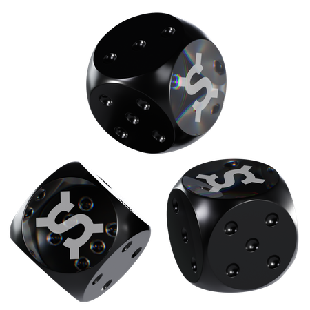 Fxs Glass Dice Crypto  3D Icon