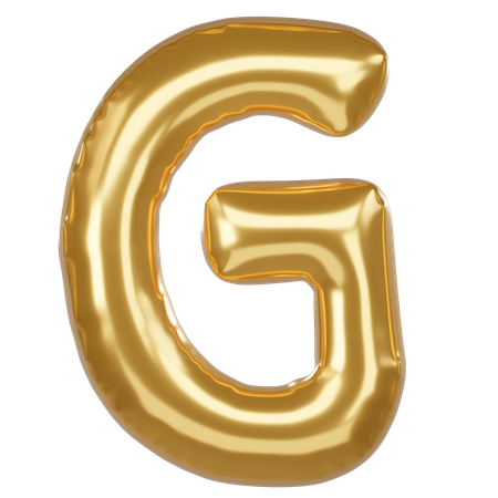 G alfabeto  3D Icon