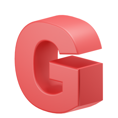 Alfabeto g  3D Icon