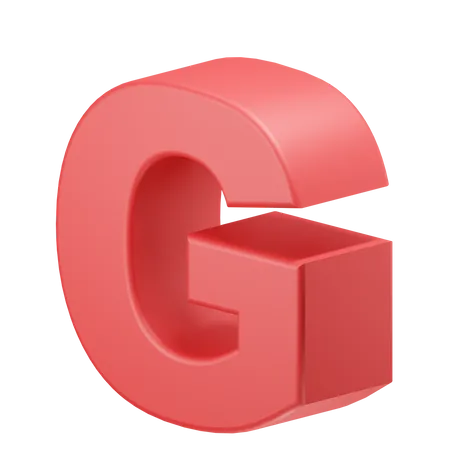 Alfabeto g  3D Icon