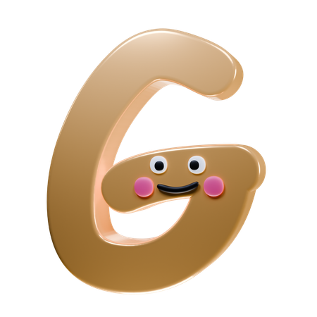 G Alphabet  3D Icon