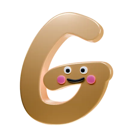 G Alphabet  3D Icon