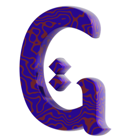 G Alphabet  3D Icon