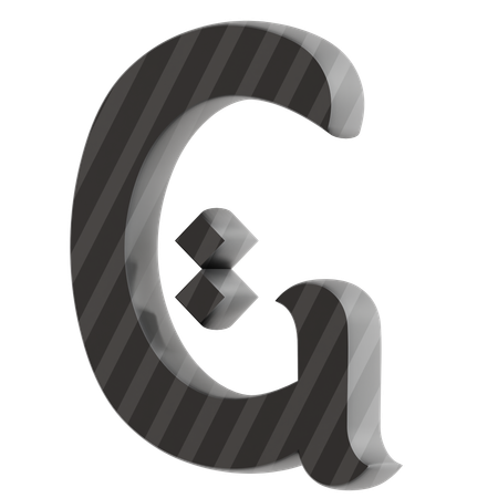 G Alphabet  3D Icon