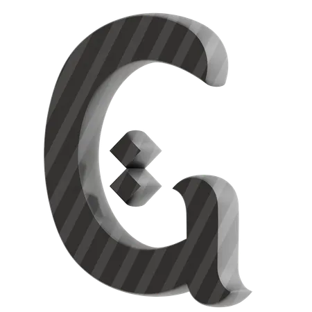 G Alphabet  3D Icon