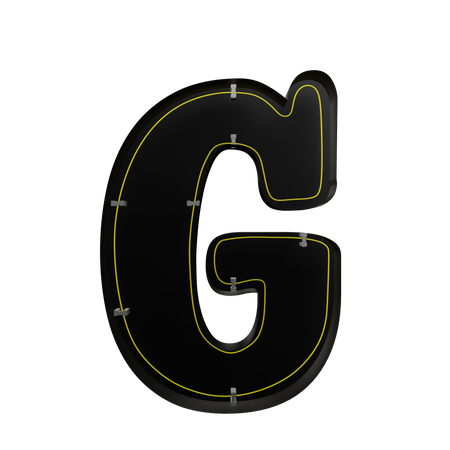 G Alphabet  3D Icon