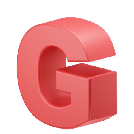 G Alphabet  3D Icon