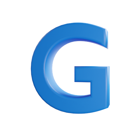 G Alphabet 3D Icon