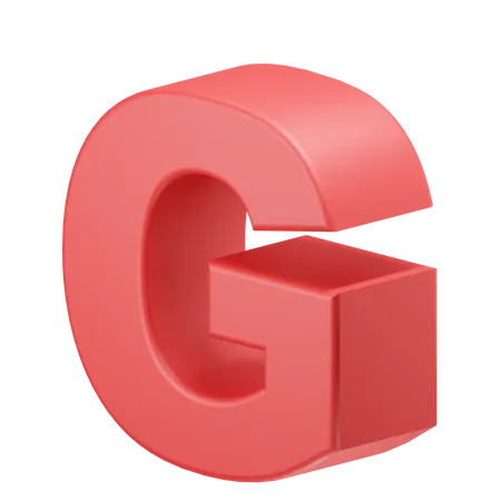G Alphabet 3D Icon