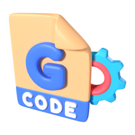 G Code File  3D Icon