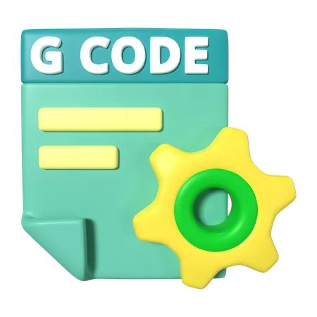 G Code File  3D Icon