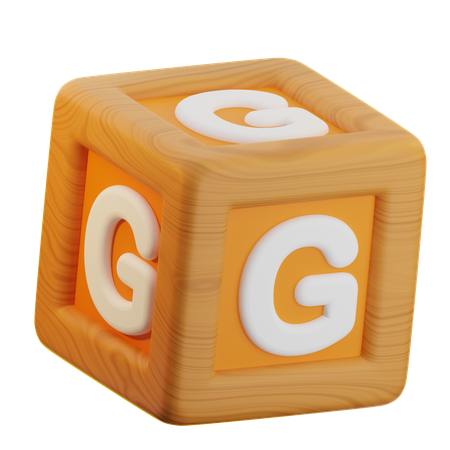 G Cube Block  3D Icon