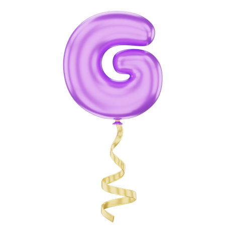 G Latter Balloon  3D Icon
