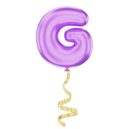 G Latter Balloon  3D Icon