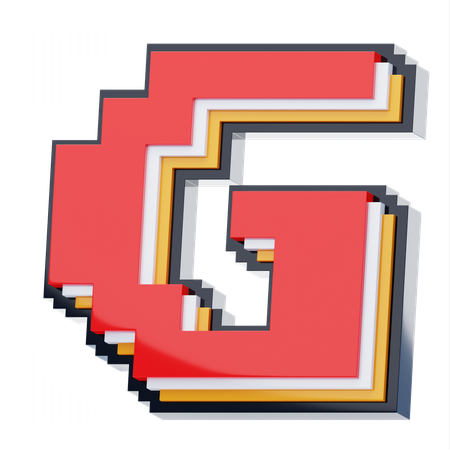 G 편지  3D Icon