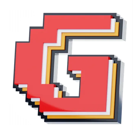 G 편지  3D Icon